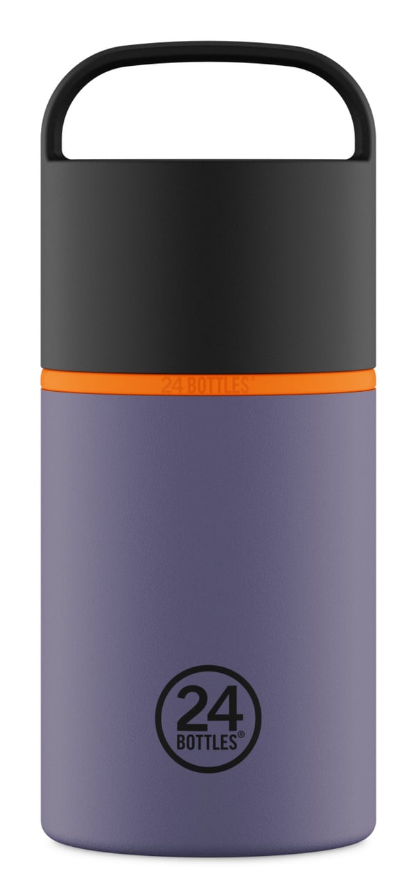 24Bottles Spin Dagligt forbrug 480 ml Rustfrit stål Sort, Lilla