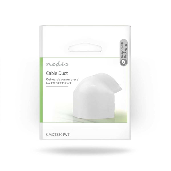 Miniatyrbillede 4 af 5: Nedis CMDT3301WT kabelorganisator Gulv Kabelkanal Hvid 1 stk