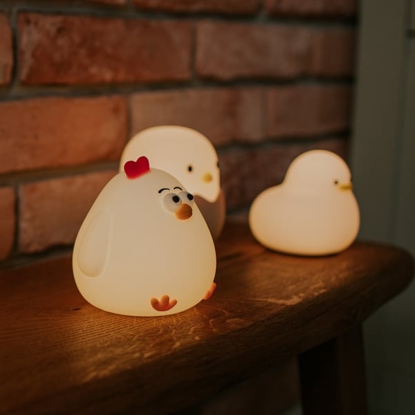 Miniatyrbillede 6 af 8: MARY'S Kura natlys til baby Fritstående Hvid LED 2,5 W