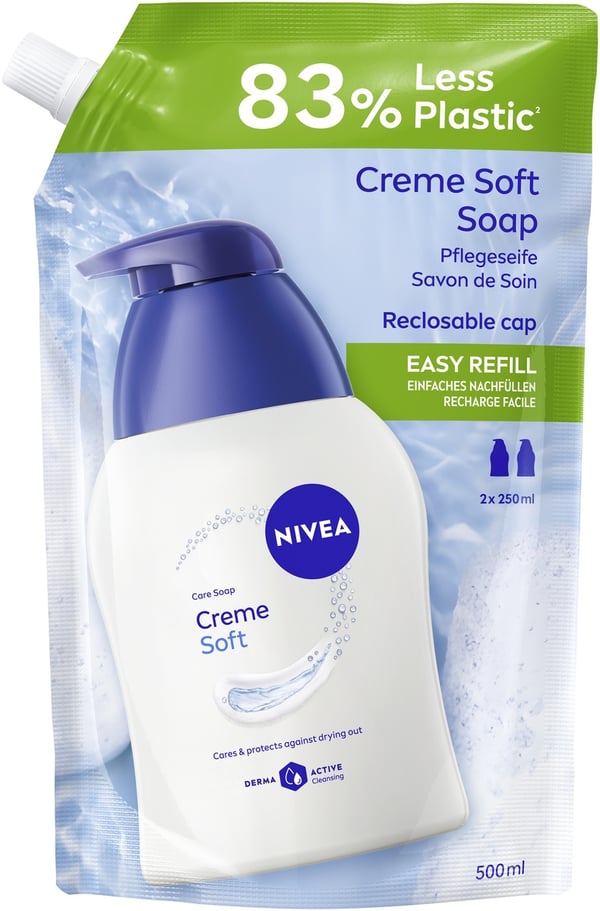 Miniatyrbillede 1 af 4: NIVEA Creme Soft 500 ml Flydende sæbe