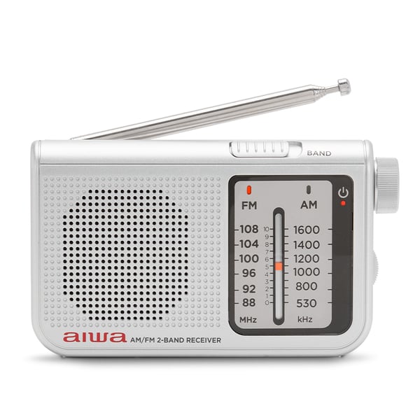 Aiwa RS-55SL radioapparater Personal Analog Silver Aiwa RS-55SL radioapparater Personal Analog Silver