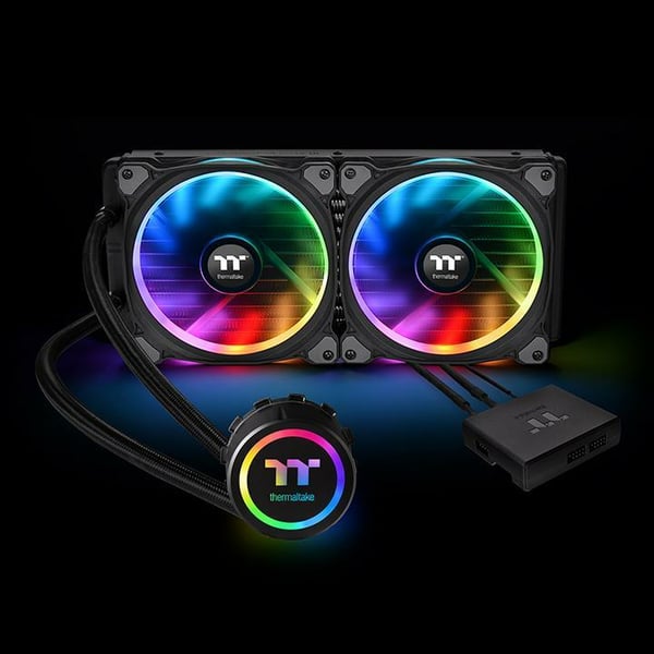 Miniatyrbild 10 av 11: Thermaltake Floe Riing RGB 280 TT Datorväska Allt-i-ett vätskekylare 14 cm Svart