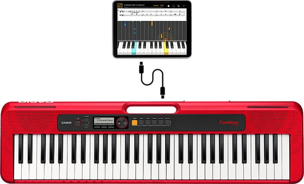 Casio CT-S200 MIDI-keyboard 61 taster USB Rød, Hvid