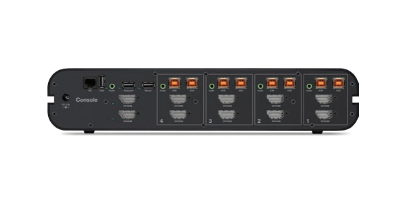 Miniatyrbild 2 av 2: Belkin F1DN204KVM-UN-4 KVM-switchar Rackmontering Svart