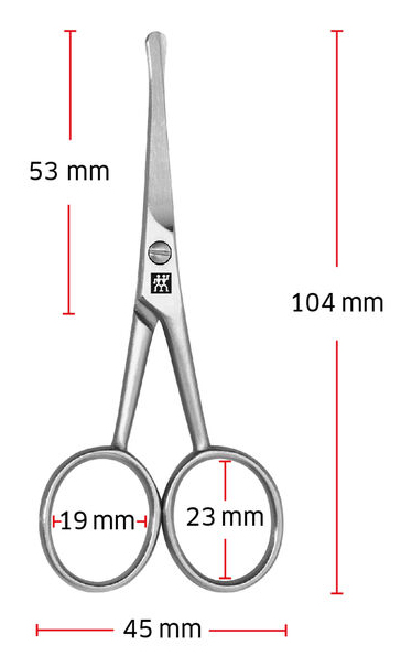 ZWILLING 43567-101-0 saks til ansigtsbehåring Næsehår