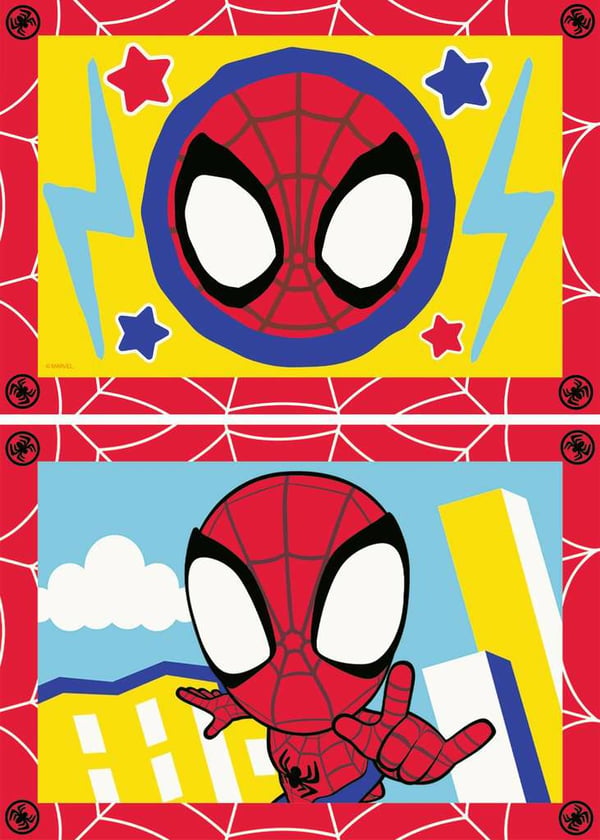 Miniatyrbillede 1 af 6: Ravensburger CreArt - Spidey Farve efter talsæt