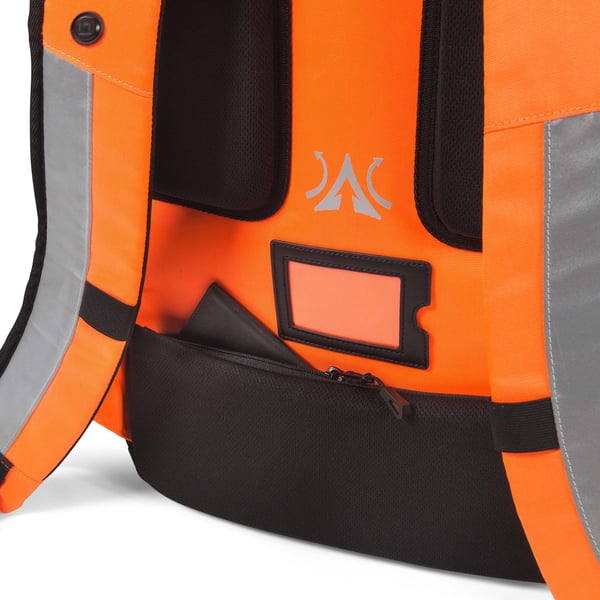 DICOTA Hi-Vis V2 ryggsäckar Ryggsäck Orange Polyetentereftalat (PET), Termoplastisk polyuretan (TPU)