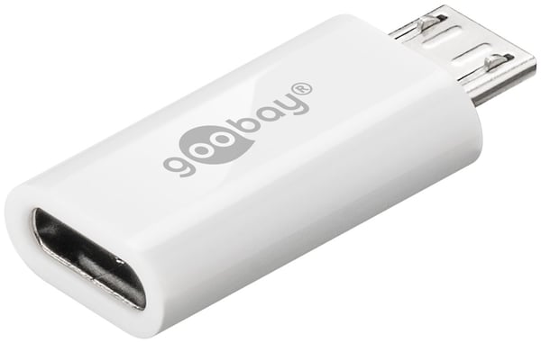 Miniatyrbillede 2 af 2: Goobay 55550 kabel kønsskifter USB Micro B USB C Hvid