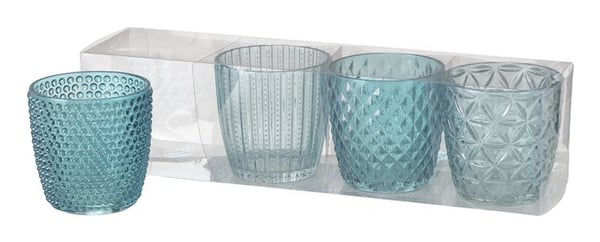 Boltze 2019848 lysestage Glas Turkis