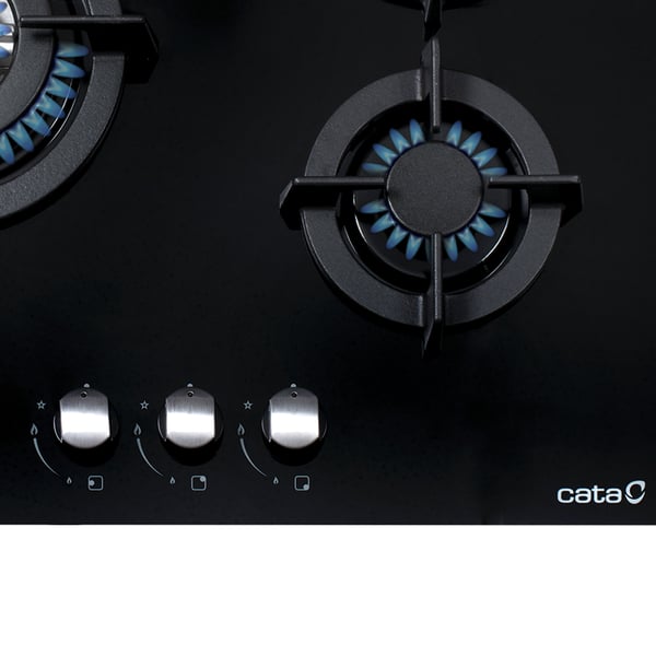 Miniatyrbillede 3 af 5: CATA CCI 6021 BK Sort Indbygget 59 cm Gaskomfur 3 zone(s)
