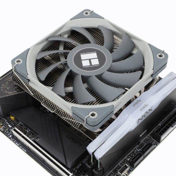 Thermalright AXP120-X67 Tietokoneen jäähdytysjärjestelmä Suoritin Jäähdytyslevy/jäähdytin 12 cm Musta, Harmaa, Metallinen 1 kpl