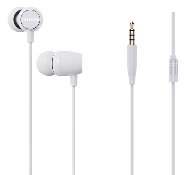 Aiwa ESTM-20WT hovedtelefoner/headset Ledningsført I ørerne Opkald/Musik/Sport/Hverdag Hvid Aiwa ESTM-20WT hovedtelefoner/headset Ledningsført I ørerne Opkald/Musik/Sport/Hverdag Hvid