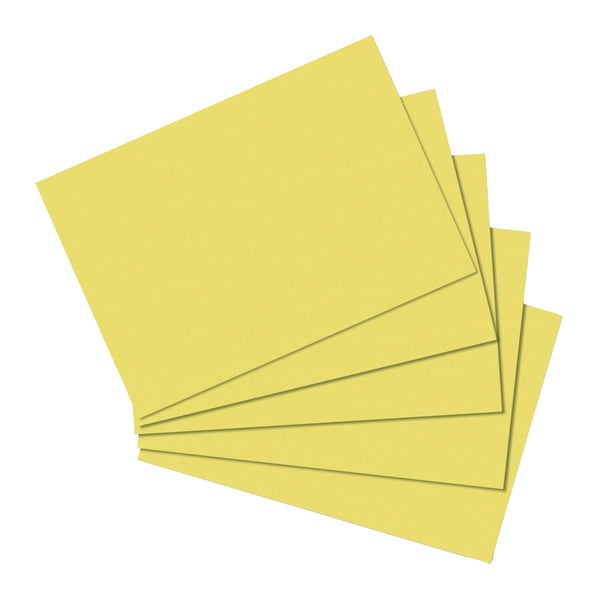 Pikkukuva 1 / 2: Herlitz 10837136 kortisto Keltainen 100 kpl