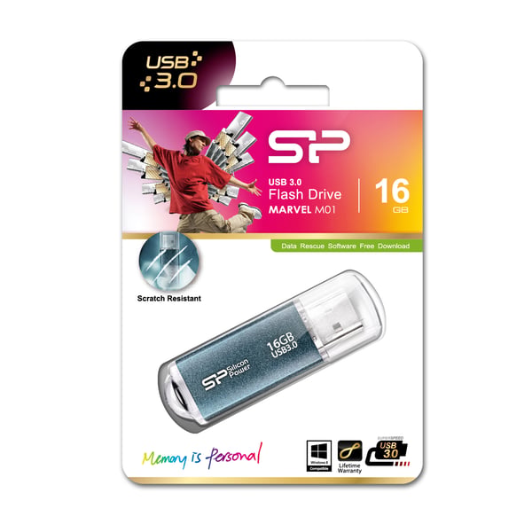 Miniatyrbillede 3 af 4: Silicon Power Marvel M01 16GB USB-nøgle USB Type-A 3.2 Gen 1 (3.1 Gen 1) Blå