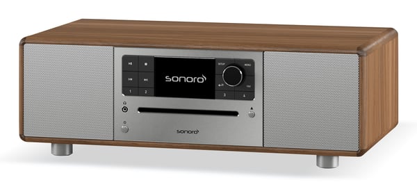 Sonoro PRESTIGE Hemmaljud minisystem Silver, Valnöt