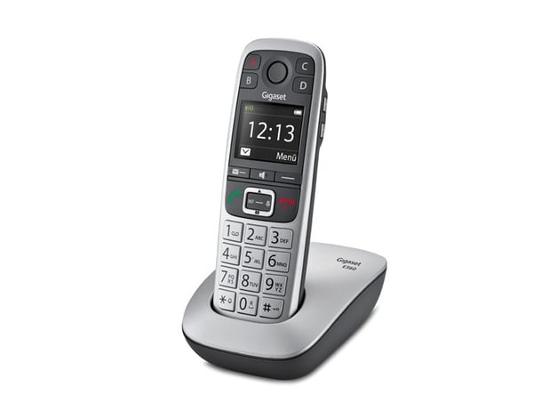 Miniatyrbillede 2 af 4: Gigaset E 560 DECT telefon Nummervisning Sort, Sølv