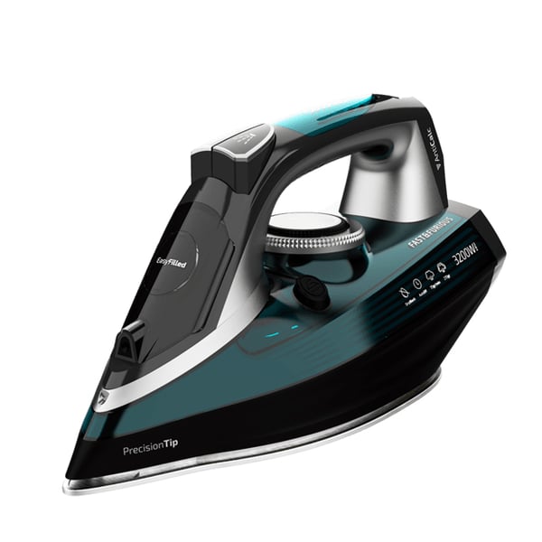 Pikkukuva 1 / 9: Cecotec Fast&Furious 5060 Ultra Höyrysilitysrauta Keraaminen pohjalevy 3200 W Musta, Hopea, Turkoosi