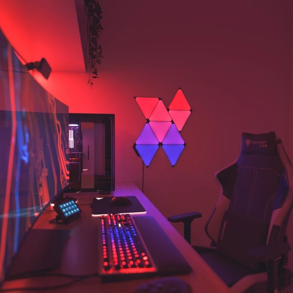 Miniatyrbillede 5 af 5: Nanoleaf NL47-0102TW-9PK intelligent belysning Intelligent panel Wi-Fi