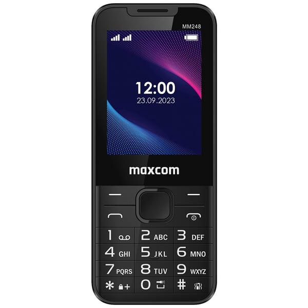MaxCom Classic MM248 4G 6,1 cm (2.4") 82,3 g Musta Ominaisuuspuhelin