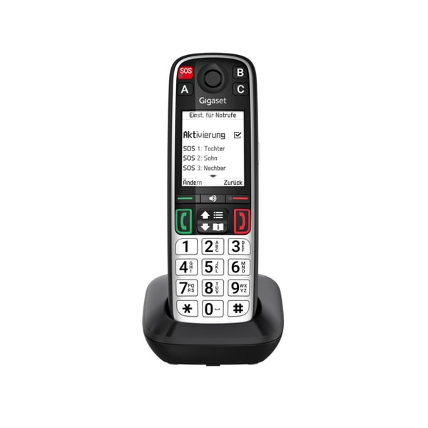 Miniatyrbild 9 av 10: Gigaset EASY 500 Analog telefon/DECT-telefon Namn och uppringnings-ID Svart, Silver