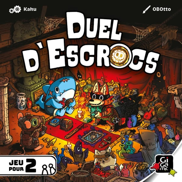 Miniatyrbillede 1 af 8: Gigamic Duel d'Escrocs 20 min. Kortspil