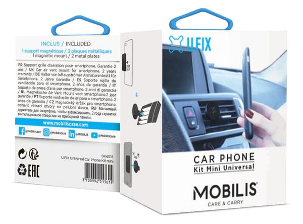 Pikkukuva 4 / 7: Mobilis U.FIX Passiiviteline Matkapuhelin/älypuhelin Musta