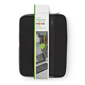 Nedis NBSE15100BK laukku kannettavalle tietokoneelle 40,6 cm (16") Lähettilaukku Musta, Antrasiitti