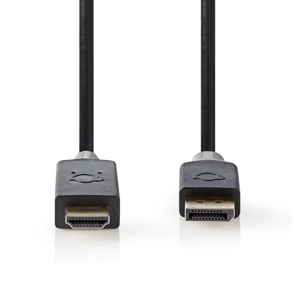 Nedis CCBW37100AT20 videokabel adapter 2 m DisplayPort HDMI Anthracit