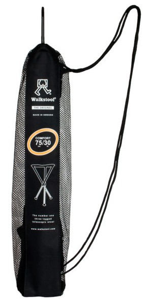 Walkstool Comfort 75 XXL Campingpall 3 ben Svart