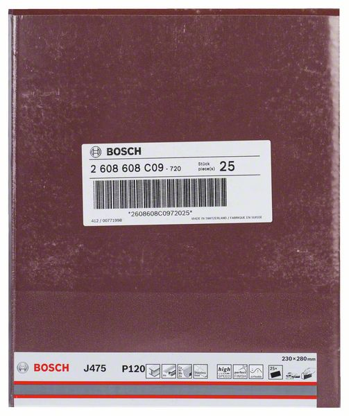 Bosch 2 608 608 C09 sandpapir Slibeblad P120 1 stk