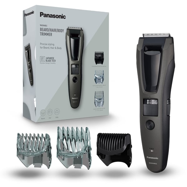 Miniatyrbillede 1 af 7: Panasonic ER-EGB62S503 skæg- og hårtrimmer Sort 39 Nikkel-Metalhydrid (NiMH)