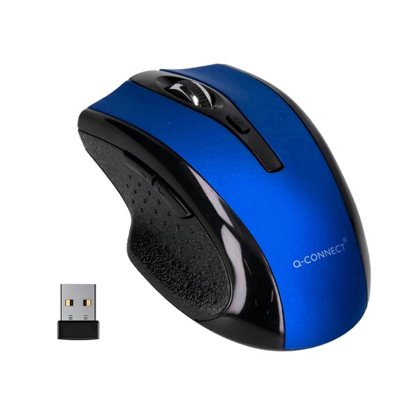 Q-CONNECT KF18069 datormöss Universal Ambidextrous RF Trådlös Optisk