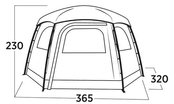 Miniatyrbild 3 av 6: Easy Camp Sandland Yurt Slipa Kupol-/iglootält