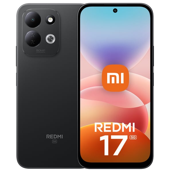 Xiaomi Redmi 17 5G 17,5 cm (6.9") USB Type-C 4 GB 256 GB 7500 mAh Sort