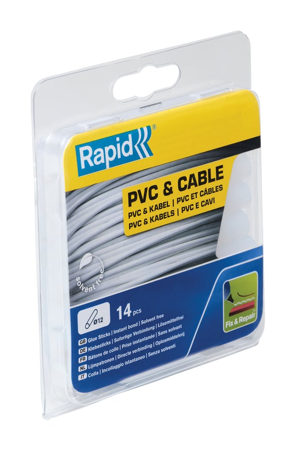 Miniatyrbild 1 av 6: Rapid 12 mm Limstavar - PVC/Kabel