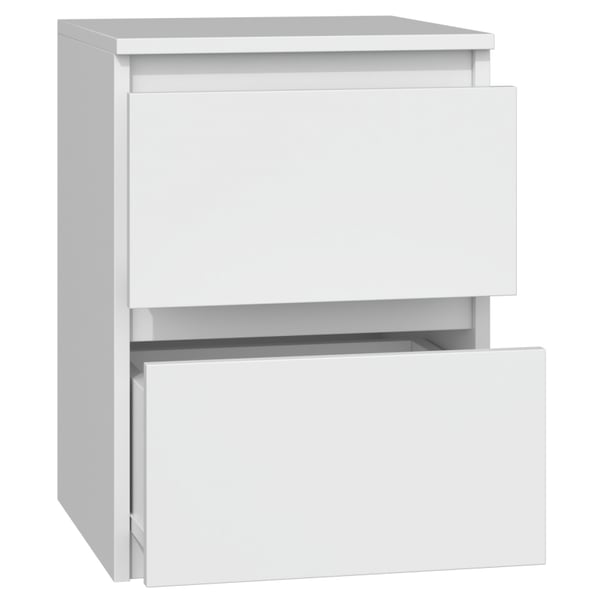 Miniatyrbillede 3 af 3: Topeshop M2 BIEL sengelampe & sengebord 2 skuffe(r) Hvid