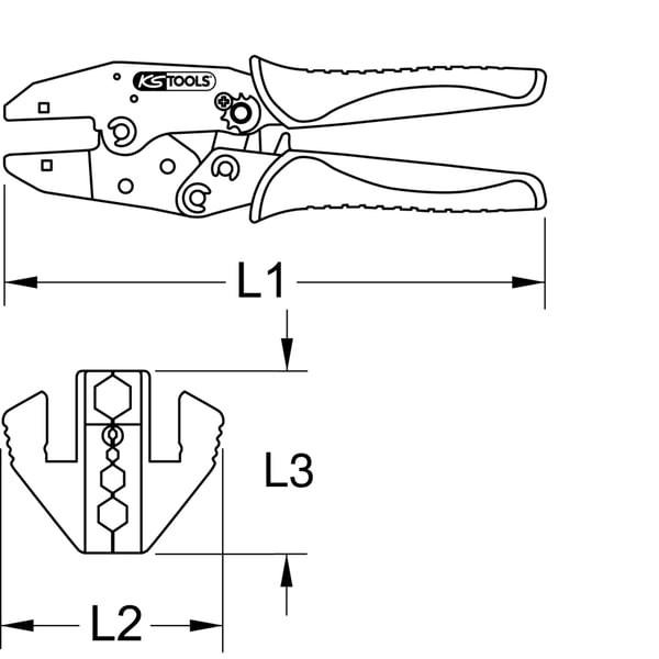 KS Tools 115.1445 kabelklipper