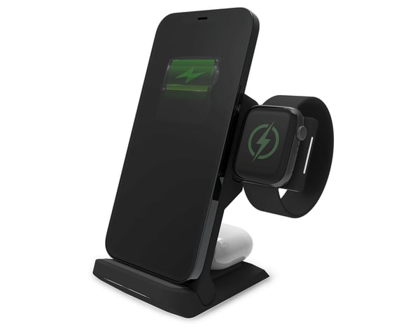 Miniatyrbild 3 av 5: STM ChargeTree Go Hörlurar, Smartphone, Smartwatch, Klocka Svart USB Trådlös laddning inomhus