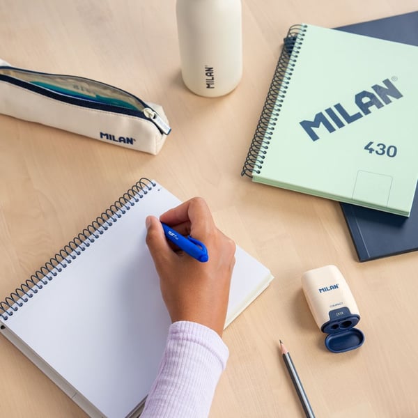 Miniatyrbillede 3 af 4: Milan 57151E80P blok og notesblok A5 80 ark Lyserød