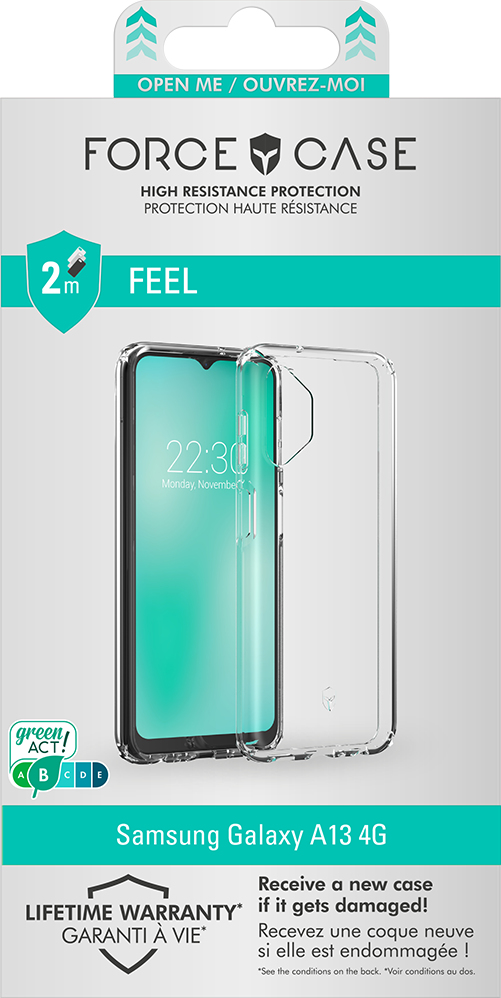 Miniatyrbillede 3 af 5: FORCE CASE FCFEELGA134G mobiltelefon etui Transparent