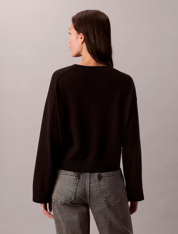 Calvin Klein LV047E304GUB1 Top (tøj) Crew neck Langærmet Bomuld
