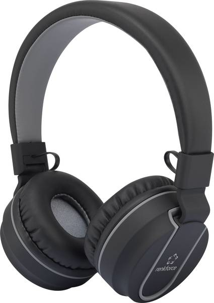 Miniatyrbillede 1 af 7: Renkforce RF-BTK-100 Headset Kabel & trådløs Opkald/musik Bluetooth Sort, Grå