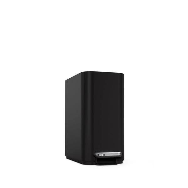 Miniatyrbillede 7 af 8: simplehuman CW2101 skraldespand 5 L Rektangulær Stål Sort
