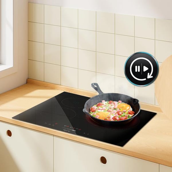 Miniatyrbild 4 av 12: Cecotec Bolero Squad V 3100 Svart Inbyggd 59 cm Keramisk 3 zone(s)