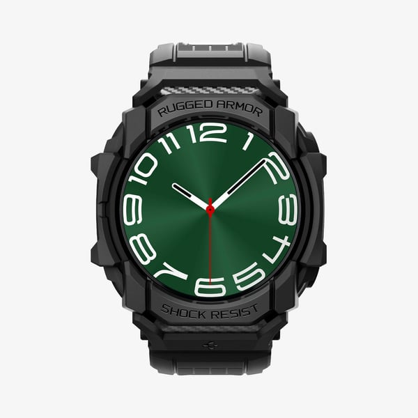 Spigen Rugged Armor « Pro » klocka för Samsung Galaxy Watch Ultra (47 mm) Matt Svart