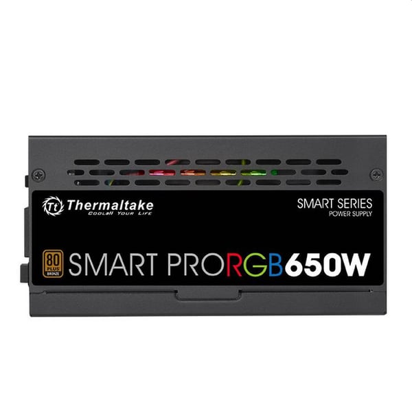 Pikkukuva 2 / 6: Thermaltake Smart Pro RGB virtalähdeyksikkö 650 W 24-pin ATX ATX Musta