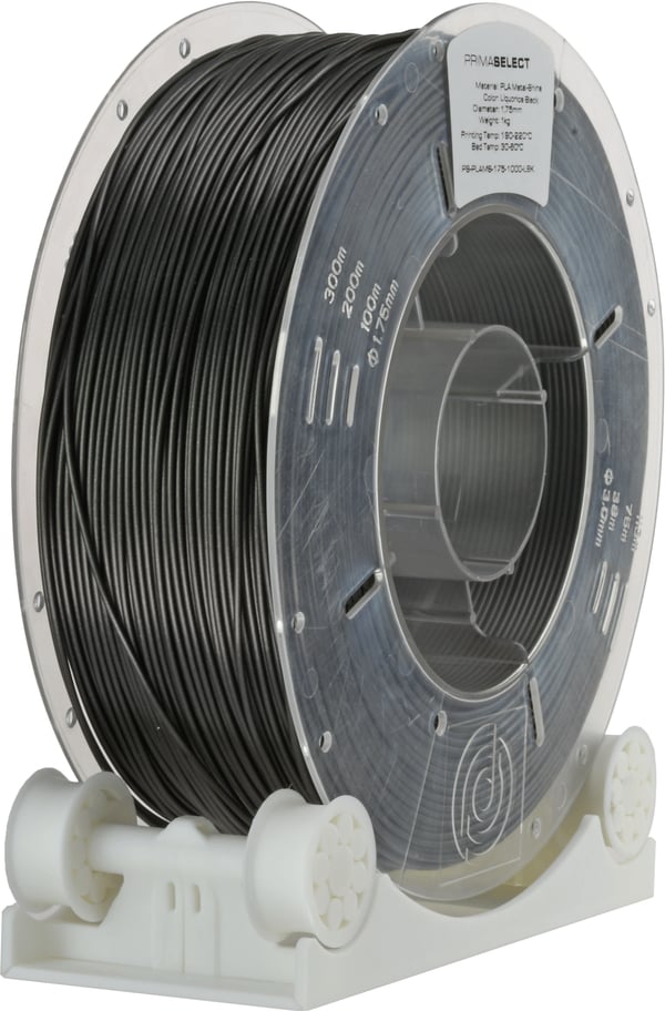 3D Prima PS-PLAMS-175-1000-LBK 3D print materiale Polymælkesyre (PLA) Sort 1 kg
