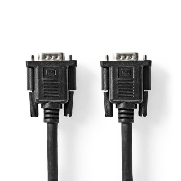 Nedis CCGL59100BK20 VGA kabel 2 m VGA (D-Sub) Sort