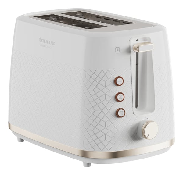 Taurus TO800P brødrister 7 2 skive(r) 800 W Hvid