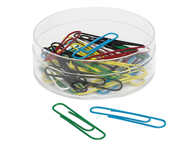 Wedo 901 244599 papirclip Metal, Plast 30 stk